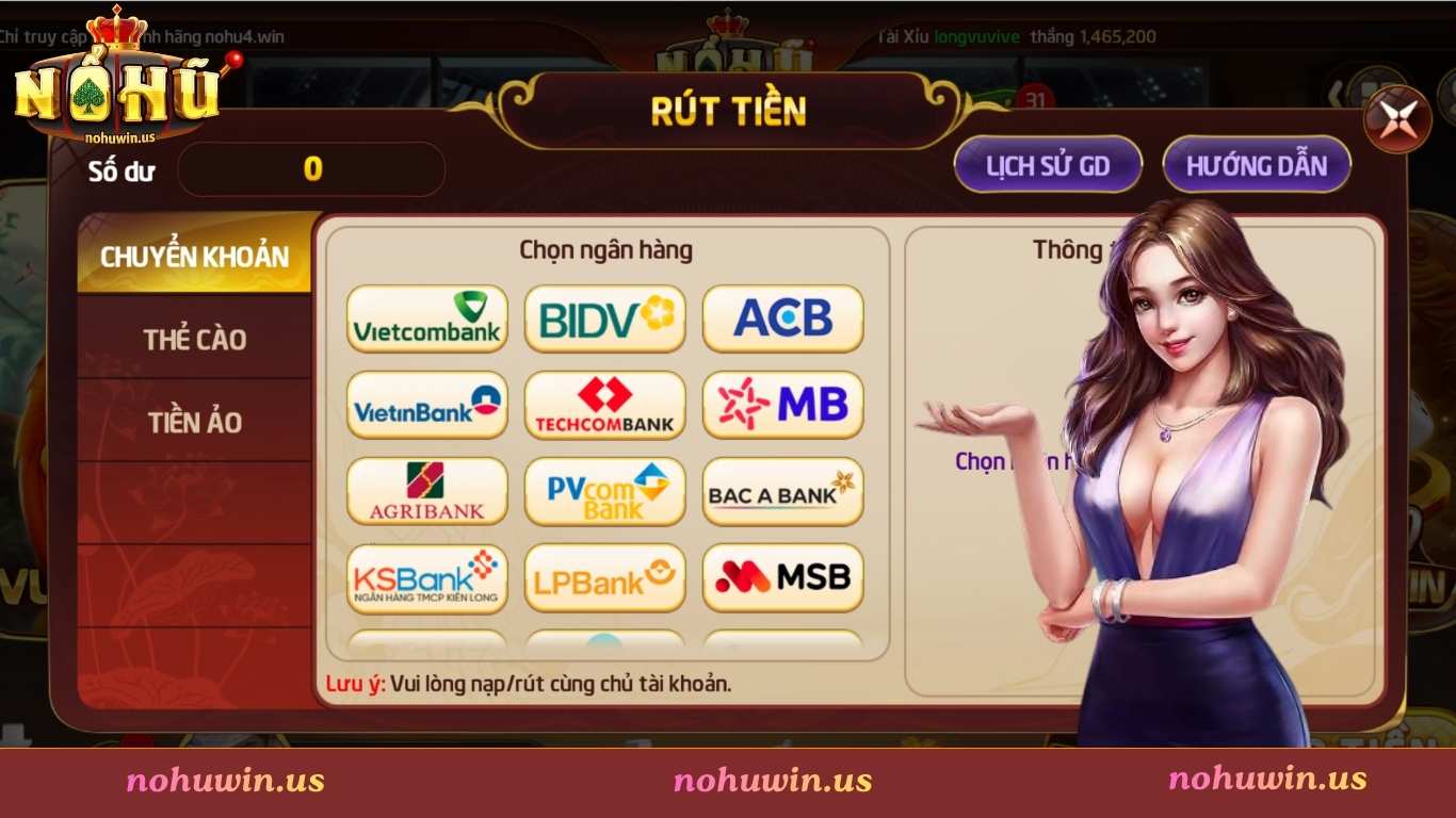 Điều kiện cần tuân thủ khi rút tiền Nohuwin